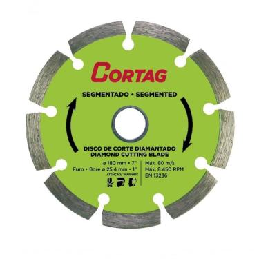 Imagem de Disco De Corte Diamantado E Segmentado 180mm - Cortag