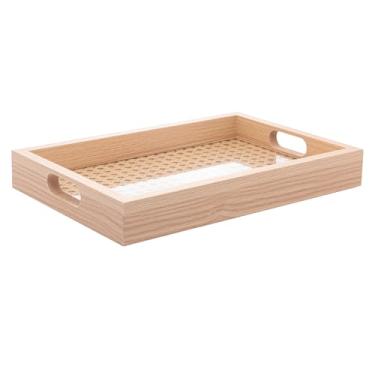 Imagem de LYOR - Bandeja Retangular de Mdf com Fundo Treliça 30cm x 4cm x 20cm