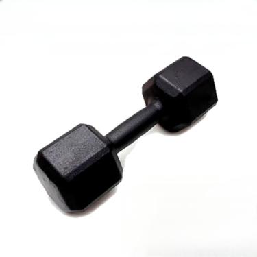 Imagem de Halter Sextavado Pintado 1 a 5kg - Conjunto de Pesos para Braço, Treino em Casa, Musculação e Academia - Funcional e Resistente(3kg)