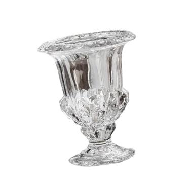 Imagem de Ioensy Vaso de vidro para mesa, suporte para flores simples, arranjo floral para estante, mesa de centro, armário de TV, decoração para sala de estar, M