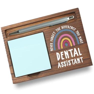 Imagem de Organizador de mesa de agradecimento para assistente dentário, presente de agradecimento para funcionários de consultório odontológico, volta às aulas, semana de assistente dental, aniversário ou