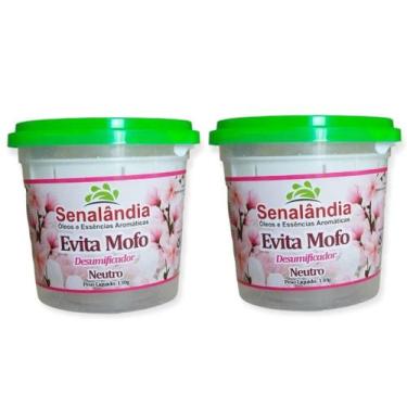 Imagem de 2 Antimofo Secar Ambiente Desumidificador Guarda Roupa Evita Mofo de L