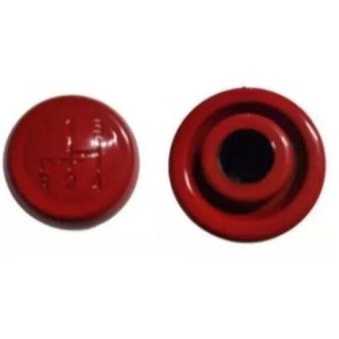 Imagem de Manopla Bola Câmbio Fusca Kombi Brasília Karma Guia 55/1986 VERMELHA C