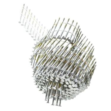 Imagem de Thomletha Pregos de tapume 3600 peças de pregos galvanizados a quente de 3,5 cm x 0,092 cm, pregos de bobina de revestimento adequados para pregos ásperos de materiais de torneamento e revestimento