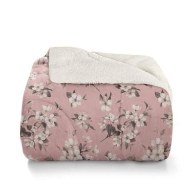 Imagem de Edredom Casal Plush Sherpa Coberdrom D Face Estampado Sépia - Hedrons