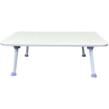 Imagem de Mesa para Laptop Portátil, Dobrável, Branca, 60 x 40 cm