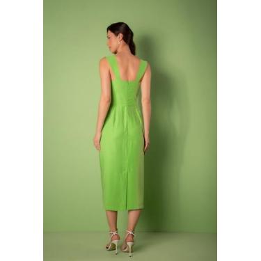 Imagem de Vestido Midi Sabrina - Verde - Amey, PP