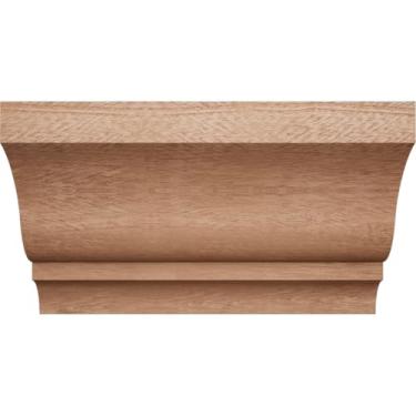 Imagem de 2 13/40.6 cm P x 15.6 cm C x 8 1/5.1 cm A WM48 Americraft Solid Hardwood Stain Grade MiterLink Crown Molding Coupler, Sapele (Matches Moulding MLDW01X04WM48SA)