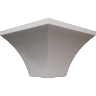 Imagem de 3 11/40.6 cm P x 4 3/40.6 cm A WM291 Americraft Solid Paint Grade Wood MiterLink Crown Molding Outside Corner, Primed Pine (Matches Moulding MLDW01X05WM291PP)