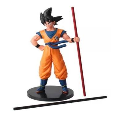 Imagem de Boneco Colecionável Goku Com Bastão Mestre Karin Action Figure Dia Das