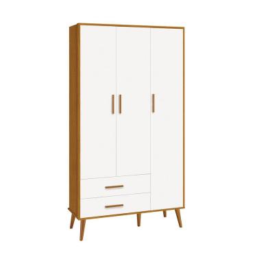 Imagem de Guarda Roupa Isis Retrô 3 Portas 2 Gavetas - Reller