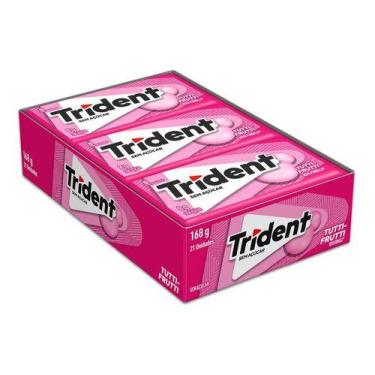 Imagem de Chiclete Trident Tutti Frutti 8g com 21 unidades - Mondelez, Tutti Fru