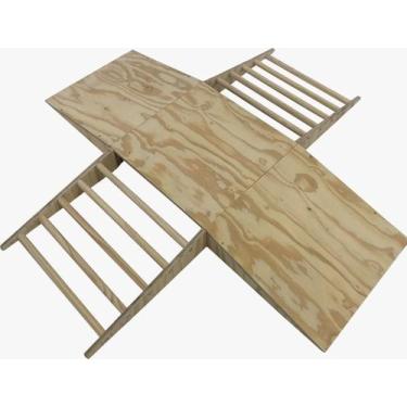 Imagem de Circuito Rampa Pikler Madeira 135 X 135 Cm Cmra9888 Cru - Colormobile