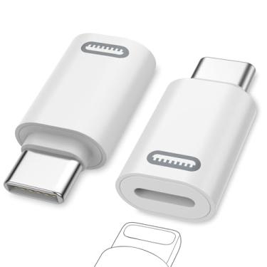 Imagem de MoKo Adaptador Lightning fêmea para USB C macho para iPhone 17 Air 16 15 Pro Max Plus, Galaxy, iPad – Não serve para fone de ouvido/USB Stick/iPencil, pacote com 2 adaptadores USB-C para Lightning