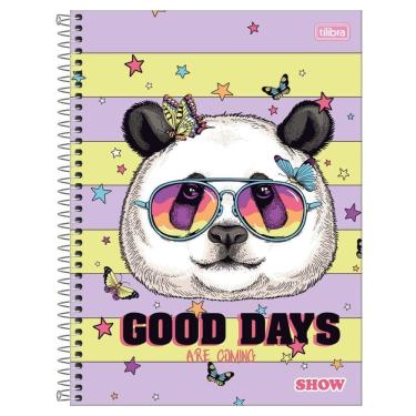 Imagem de Caderno Espiral Capa Dura Universitário A4 1 Matéria 80 Folhas Feminino Show Tilibra Estampa 3