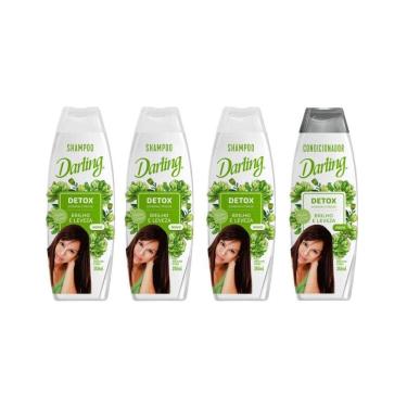 Imagem de Kit Darling Detox 3 Shampoos 350Ml + 1 Condicionador 350Ml