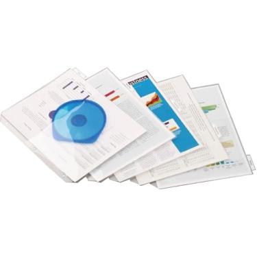 Imagem de Divisórias de plástico para fichário Cardinal com 5 abas e bolsos - Divisores de índice de poliéster para fichário de 3 anéis - Ideal para organizar documentos, fotos, arquivos em casa, escritório e