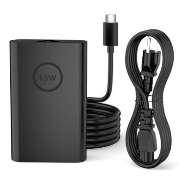 Imagem de Carregador USB/Tipo C 65W para Dell Chromebook 3100 3500 3400 3300 5300 5400 5500 7200 7300 7400 5190 LA45NM121 P28T P29T XPS 9250 9350 9Latitude 360 7410 5520 5420 5320 9410 9510 7310 7210 2 em 1 Cabo
