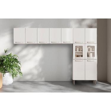 Imagem de Cozinha Completa Evidence 3 Peças (2Aéreos+1Paneleiro) CPT63 Branco - Bertolini