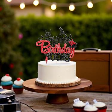 Imagem de Kaoenla Arctic Polar Animal Bear Happy Birthday Cake Toppers-Winter Animals Theme Birthday Party Decorations (music)