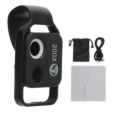 Imagem de FTVOGUE Microscópio de Bolso 200x Microscópio Portátil Microscópio Mini Microscópio Microscópio Microscópio Com Lente CPL
