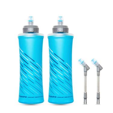 Imagem de HydraPak UltraFlask Speed (500 ml ou 600 ml) - Garrafa de água dobrável para coletes de hidratação e pacotes de corrida com tampa de abertura fácil