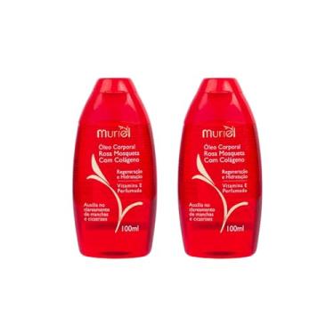 Imagem de Kit 2 Óleo Corporal Rosa Mosqueta Com Colageno Muriel 100ml