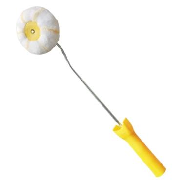 Imagem de BLWOTMOR Rolo de Pintura para Cantos, Pincel, Tratamentos de Parede de Ambiente, Pincel para Drywall, Ferramenta de Pintura de Parede para Drywall, Lama, Móvei, 1 Cabeça Cabo Longo, Tamanho real