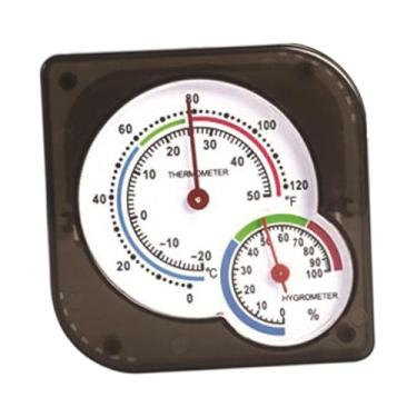 Imagem de WeiLaiKeQi Termômetro Higrômetro Medidor de Temperatura e Umidade de Mesa 2 em 1 Analógico Interno para Terrário Parede Sala de Plantio Doméstico