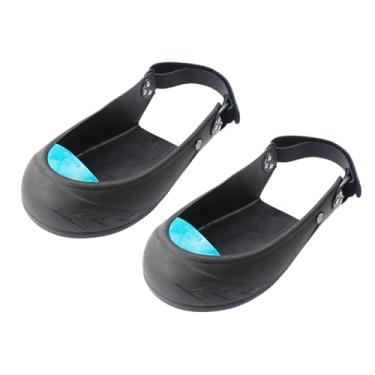 Imagem de Xgdsnly 2 Peças de Capa para Galochas, Protetores de Dedos para Calçados Industriais, Biqueira de Borracha, Protetores de Sapatos Anti-esmagamento, GG