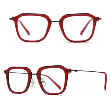 Imagem de VFDHN Armação de óculos de acetato de titânio para homens e mulheres (11)