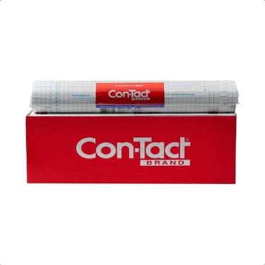 Imagem de Papel Contact Cristal 45cm x 10m 80 Micras Adesivo Transparente - Con-