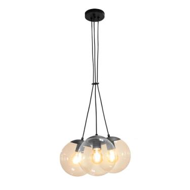 Imagem de Pendente Globb 3 Globos - Vidro Âmbar