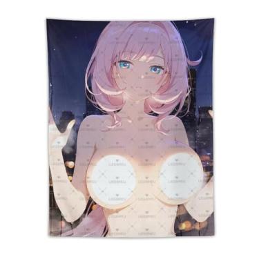 Imagem de LIEGBMEU Sexy Bikini Hot Anime Girl Tapeçaria 76.2 cm x 101.6 cm Interior Exterior Wall Quilt Art Decoração de Tapeçaria Caprichosa, Aa083