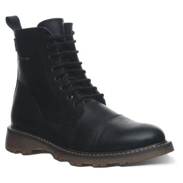 Imagem de BEARPAW Bota masculina Mateo Várias Cores | Bota masculina clássica de camurça | Bota masculina sem cadarço | Bota de inverno confortável, Preto, 8