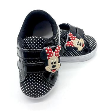 Imagem de Tênis Sapatinho Infantil Miney Com Bolinhas Preto Para Bebê (Preto, BR, Bebê, Numérico, 20)