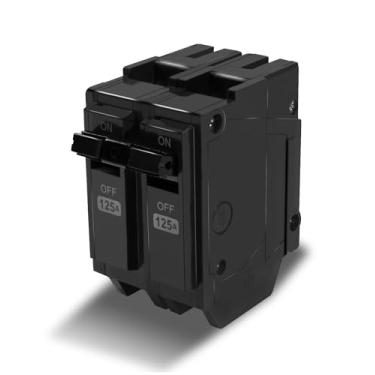 Imagem de Disjuntor THQL21125 125 Amp 2 polos, adequado para centros de carga elétrica geral, conectável, 120/240V