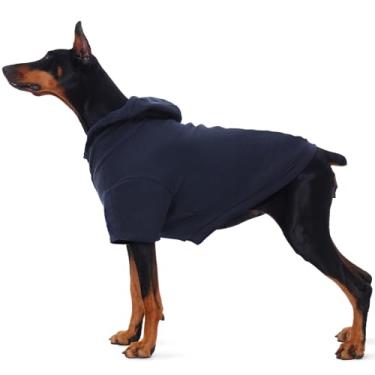 Imagem de Nanaki Moletom de cachorro com orifício de coleira dupla, moletom com capuz para cães com capuz, suéter quente para meninos e meninas, Halloween, Natal, moletom macio para cães, roupas de outono e