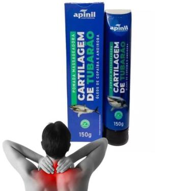 Imagem de Pomada Cartilagem de Tubarão Alivio Imediato Contra Dores Apinil