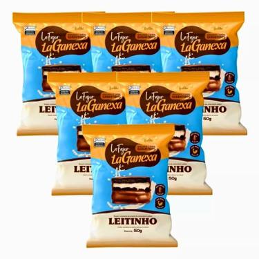 Imagem de Alfajor La Fajor Leitinho Com Whey Protein La Ganexa Kit 6 Unidades