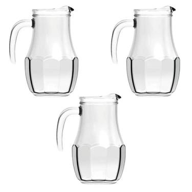 Imagem de Kit 3 Jarra de Suco de Vidro Tango 1,5L Agua Nadir - Nadir Figueiredo