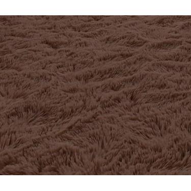 Imagem de Tapete Sala 2,50 X 2,00 Grande Peludo Shaggy Macio Quarto Felpudo(Chocolate)
