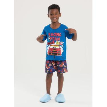 Imagem de Pijama Verão Menino Royal Camiseta e Bermuda Carros - Molekada, 8