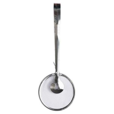 Imagem de Escumadeira De Fritura Em Inox Pegador Escorredor Para óleo - YAAY