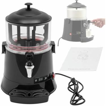 Imagem de Máquina De Dispensador De Derretimento De Chocolate Quente, Mais Quente De Bebida Quente Com Bebidas Quentes Com Torneira Com Torneira LED Da Função De Agitação, Para Derretimento De Chocolate