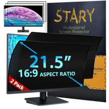 Imagem de 2Pack2023 UpgradeFiltro de tela de privacidade de computador 16:9 de 21,5 polegadas para monitor - Escudo de privacidade e protetor de luz azul antirreflexo