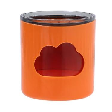 Imagem de Cffuvros Suporte Elétrico de Escova de Dentes, Suporte de Parede do Porta -Escova para Banheiro, Orifícios de Drenagem de Grande Calibre, Sem Instalação de Perfuração (Laranja)