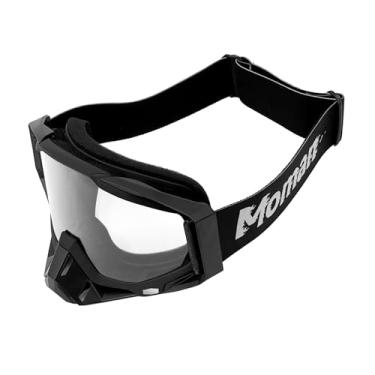 Imagem de Moman Óculos AOGS Dirt Bike – com cobertura de nariz removível para motocicleta, quadriciclo, off-road, motocross, antiUV, antiarranhões, à prova de poeira, à prova de vento para adultos, jovens e