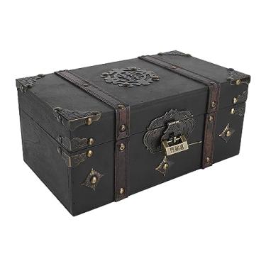 Imagem de Generic Caixa de Armazenamento do Tesouro No Peito, Madeira de Compensado Durável e Liga da Delicada Caixa de Armazenamento de Madeira Vintage para a Cozinha para a Sala de Estar