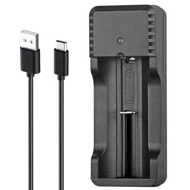 Imagem de SAOPRKLER Carregador portátil inteligente USB-C série lanterna, carregador F1 compatível com baterias 21700/18650/16340